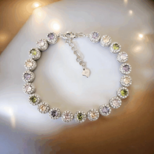 Bracciale in argento 925 con zirconi