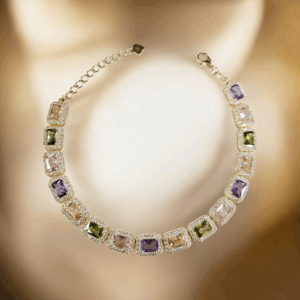 Bracciale argento dorato