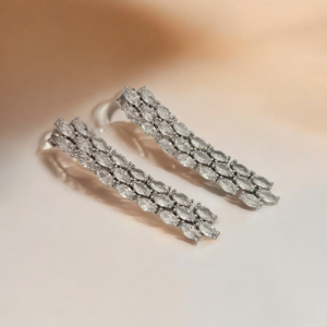 Orecchini in argento con zirconi
