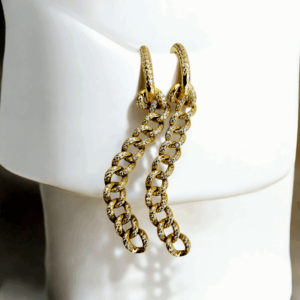 Orecchini in argento dorato