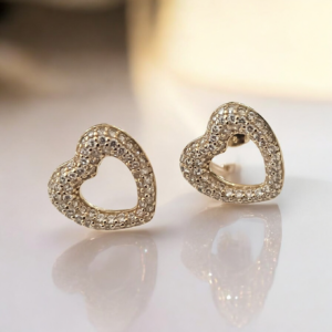 Orecchini " cuore" in argento