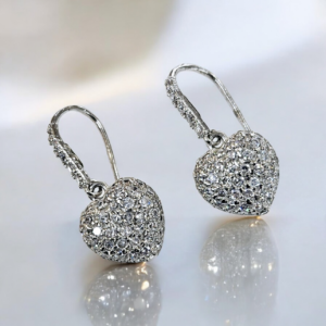 Orecchini " cuore " in argento