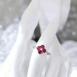 Anello " fiore " in argento