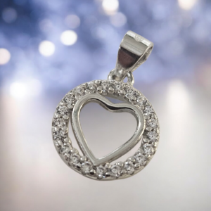 Ciondolo " cuore " in argento