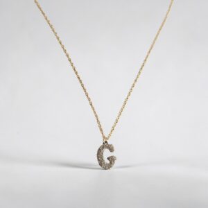 Collana Rebecca in oro 18kt con lettera " G "
