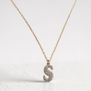 Collana Rebecca in oro 18kt con lettera " S "