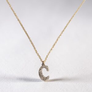 Collana Rebecca in oro 18kt con lettera " C "