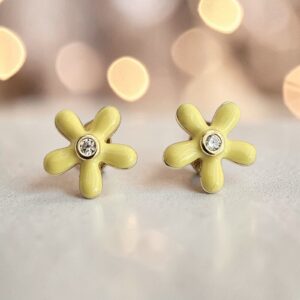 Orecchini fiore Nanan in argento 925