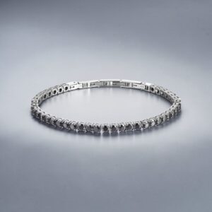 Bracciale "Tennis"uomo in acciaio inossidabile B