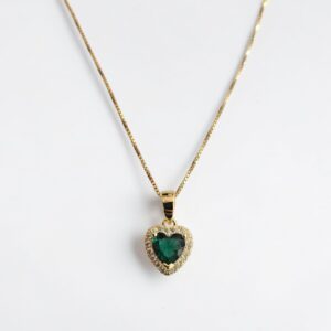 Collana cuore in argento dorato