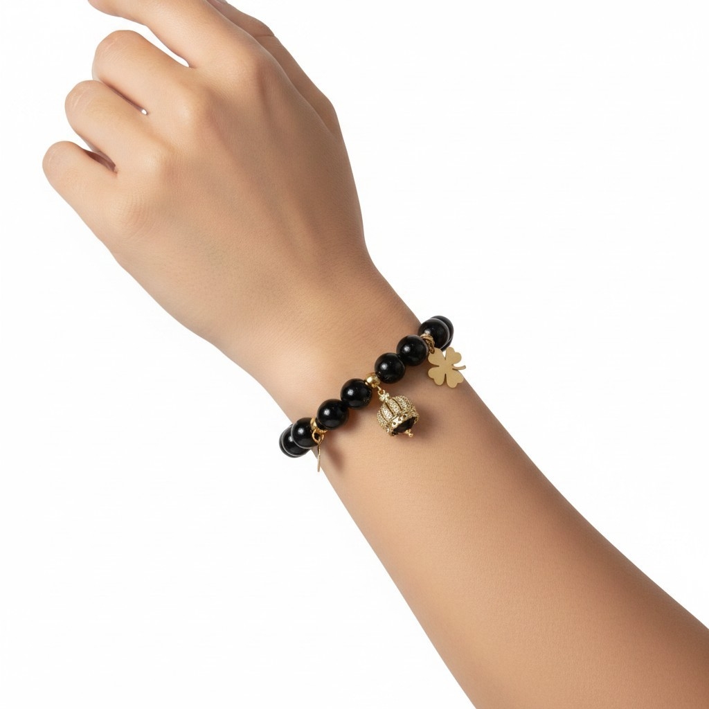 Bracciale "Karà " con pietre naturali Onice - immagine 3
